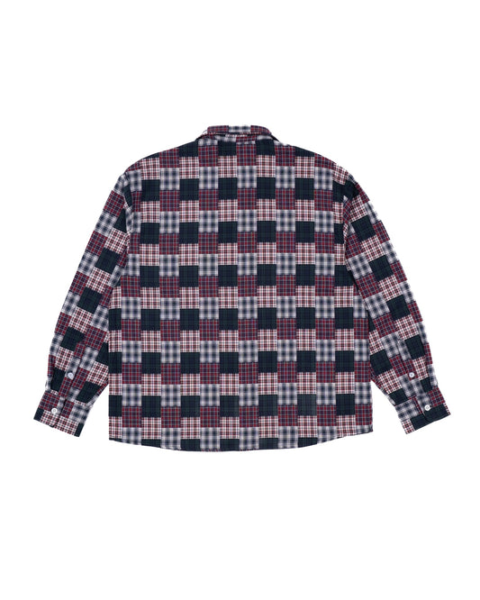 FLANNEL CHECK FLOKED SHIRT