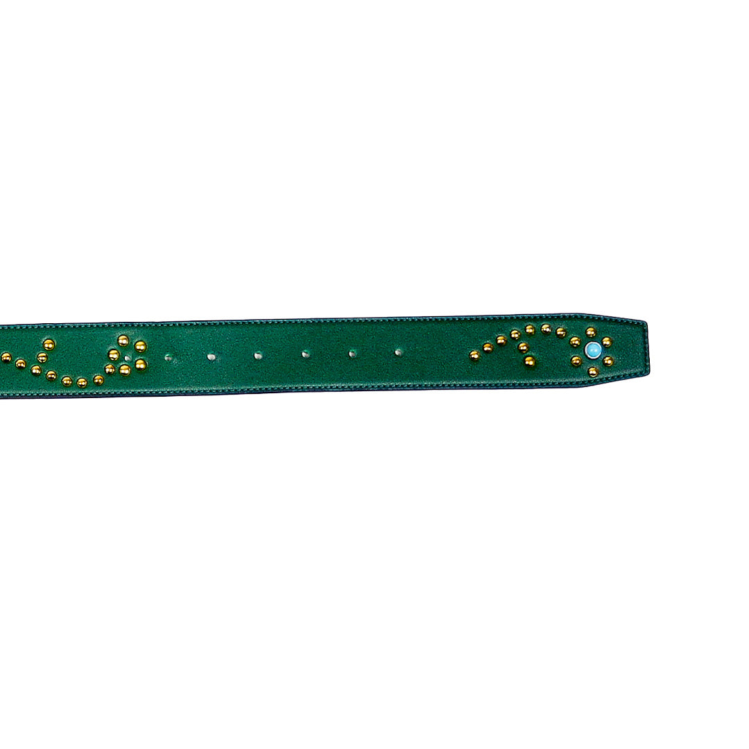 GOLD STUDDED GREEN BELT