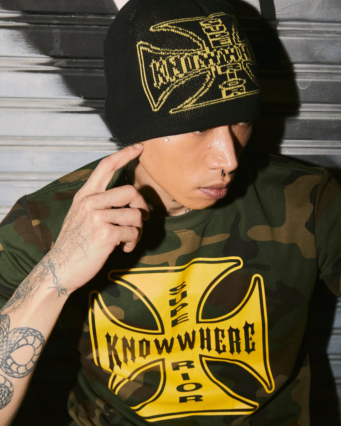 KNOWWHERE SUPERIOR CROSS SKULLCAP BEANIE