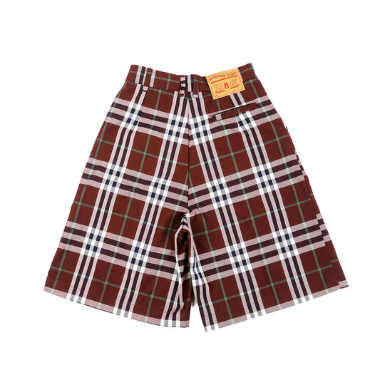 PLAID JORTS