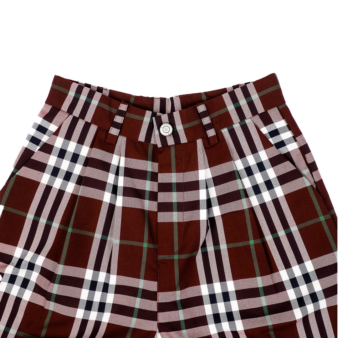 PLAID JORTS