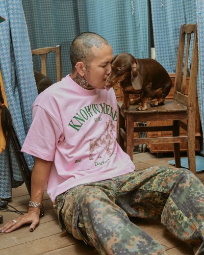 DACHSHUND TEE PINK