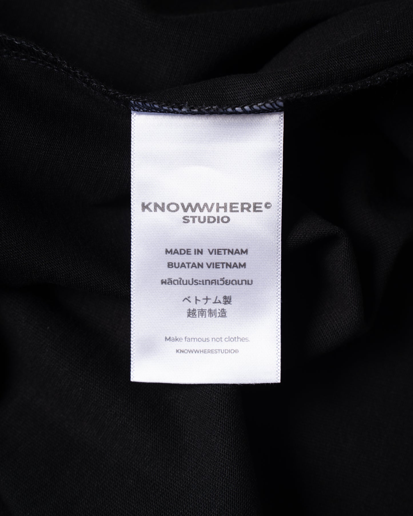 BLACK CHECKMATE BOX LOGO TEES