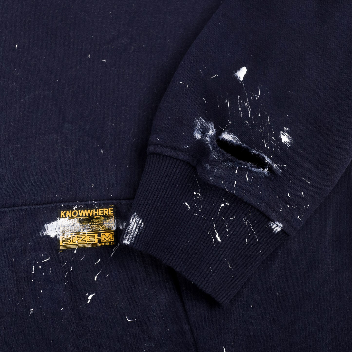 NAVY PAINTER'S HOODIE