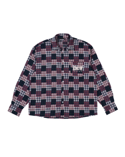 FLANNEL CHECK FLOKED SHIRT