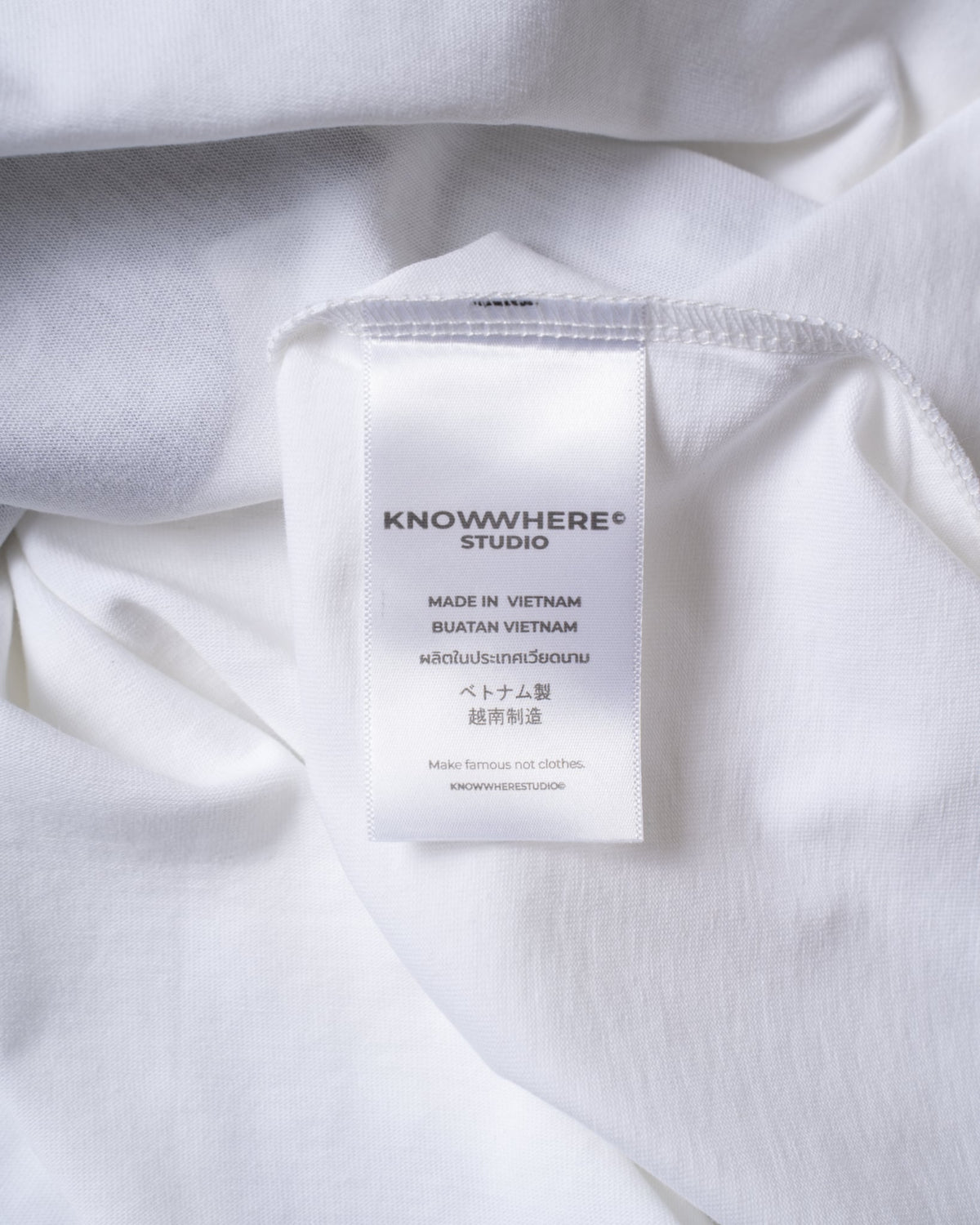WHITE CHECKMATE BOX LOGO TEES