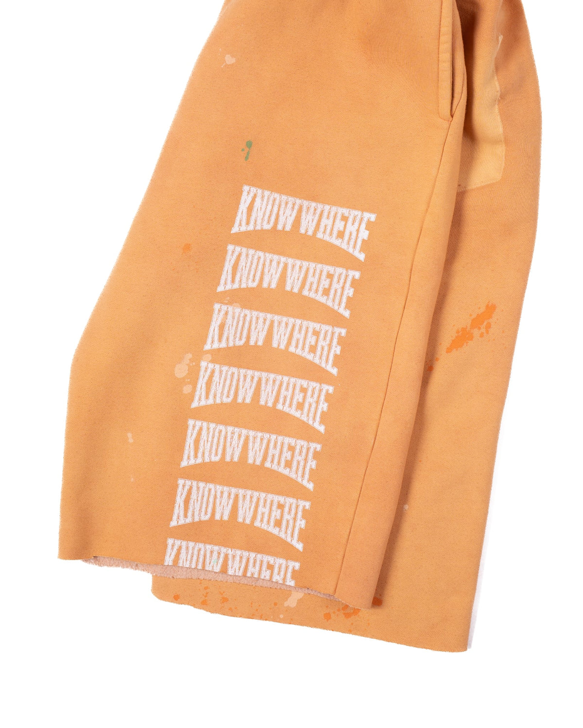 ORANGE PAINTER’S SHORTS