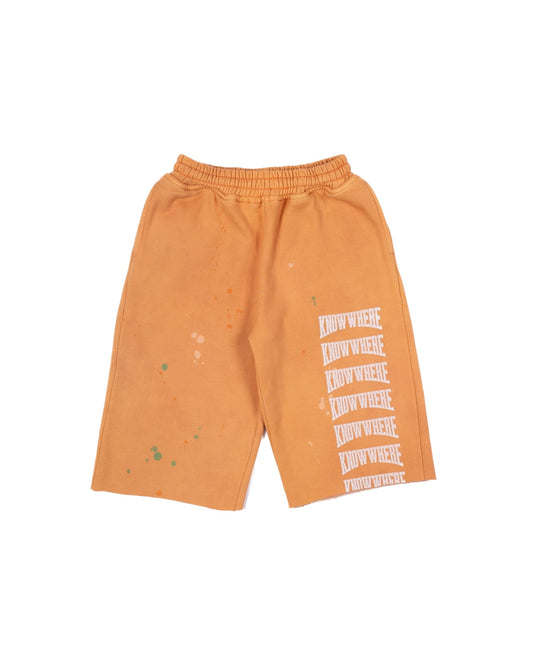 ORANGE PAINTER’S SHORTS