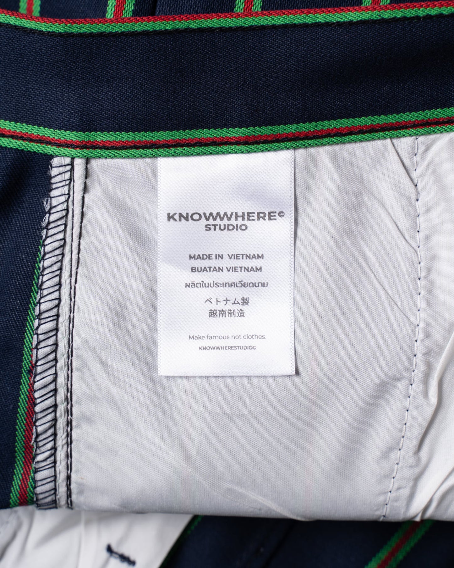 PINSTRIPE SHORTS