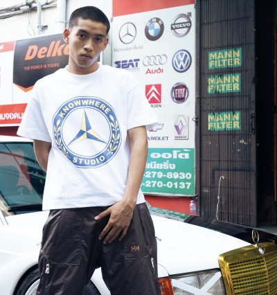 MERCEDES LOGO WHITE