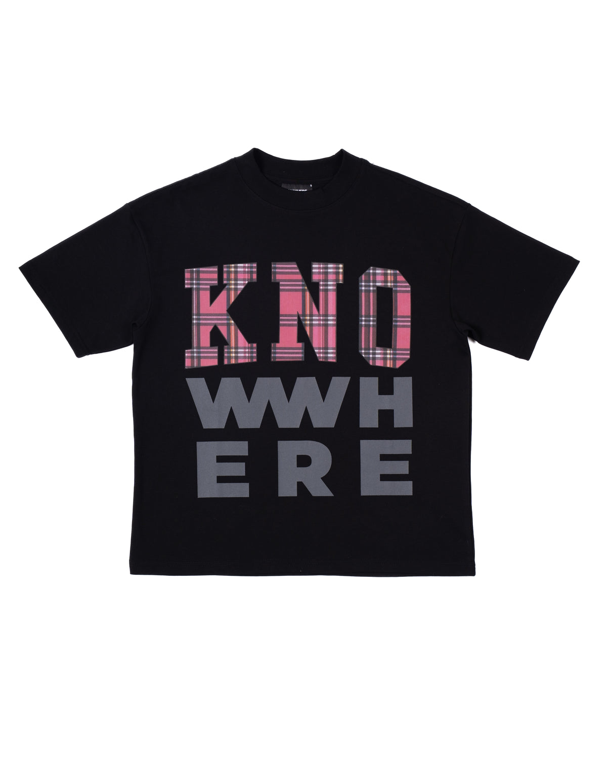 BLACK CHECKMATE BOX LOGO TEES