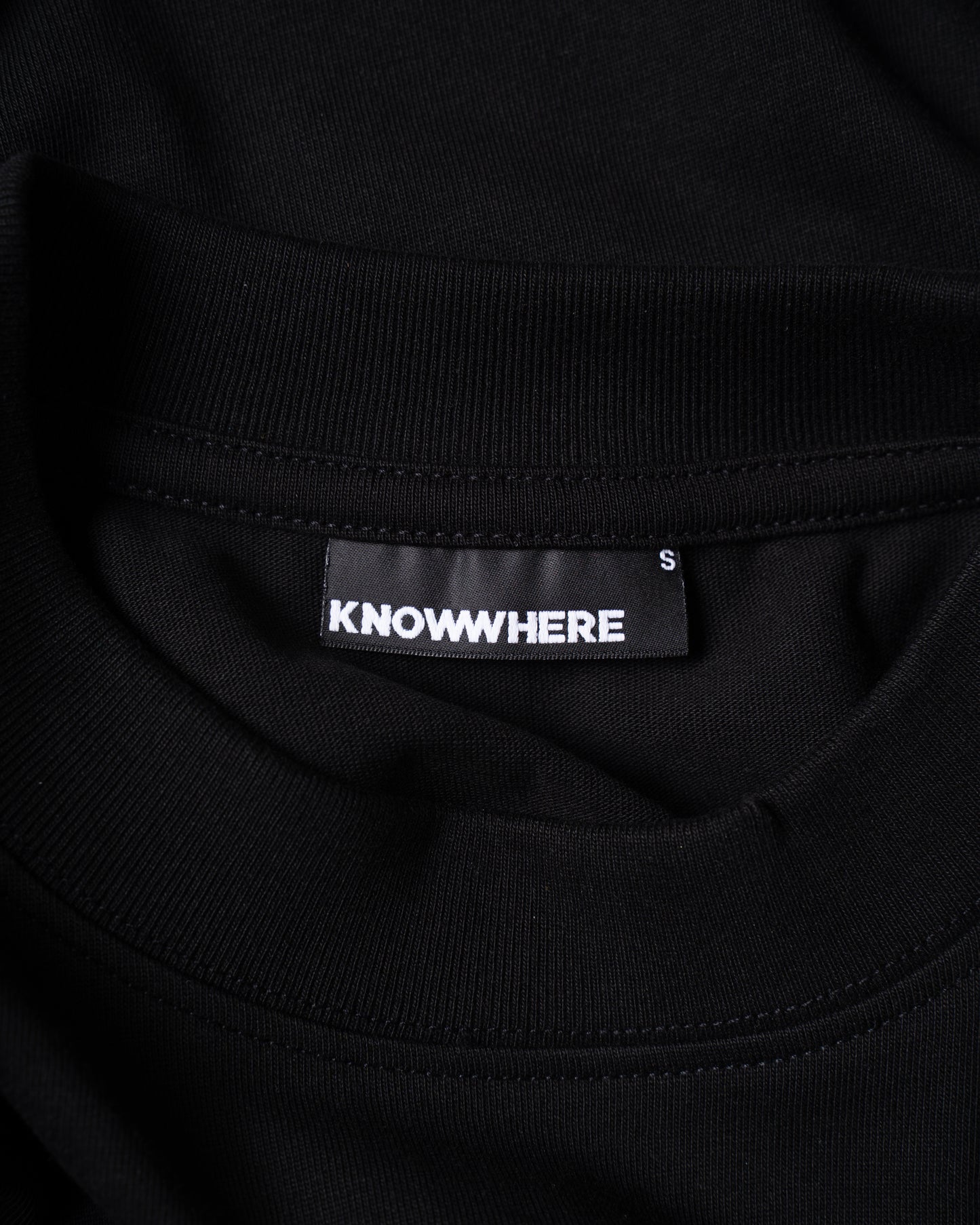 BLACK CHECKMATE BOX LOGO TEES