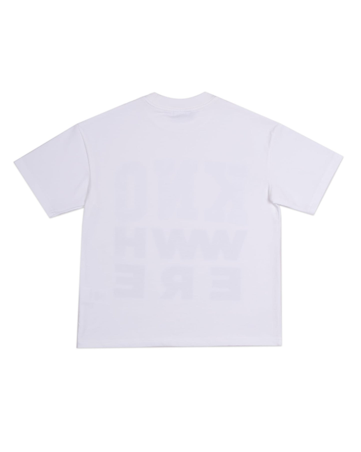 WHITE CHECKMATE BOX LOGO TEES